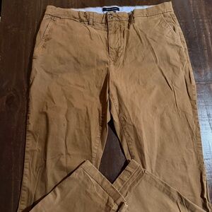 Tommy Hilfiger Tan Brown Khaki UniSex Chinos COUPE ÉTROITE 36x30